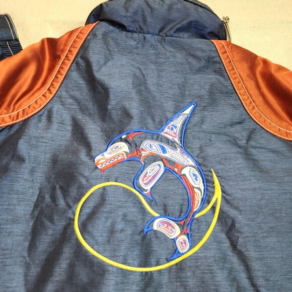 Vintage Decente Ski Canada Orca Whale Jacket Coat (M) - Picture 8 of 10